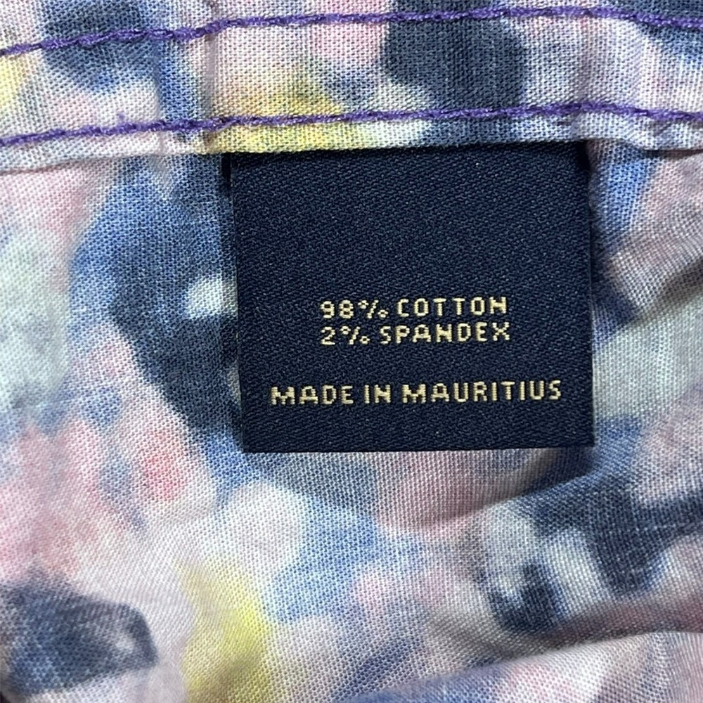 Cremieux‎ Floral Button Down Shirt Mens XLT Multi Color Psychedelic Watercolor - Picture 5 of 10